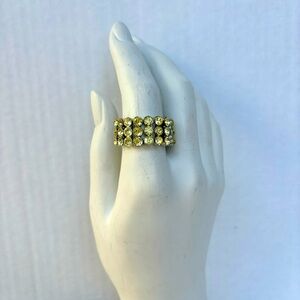 Cookie Lee Crystal stretch ring